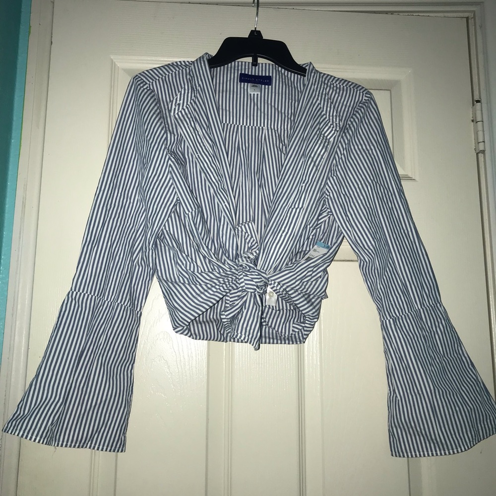 Stripped button up shirt